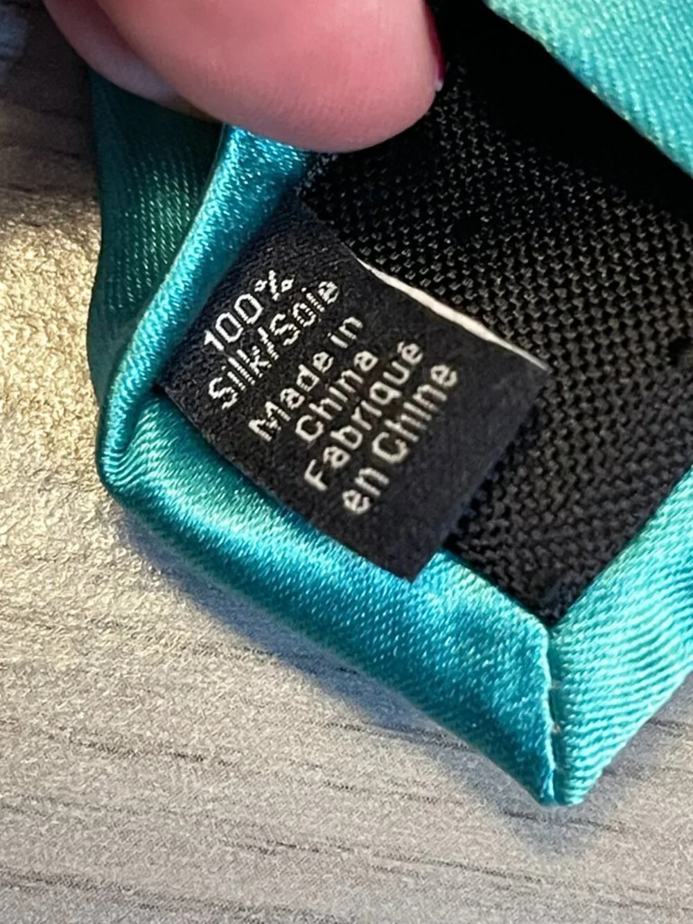 Nordstrom Men's Shop Teal Aqua 100% Silk Satin Neck Tie Classic Formal Wedding